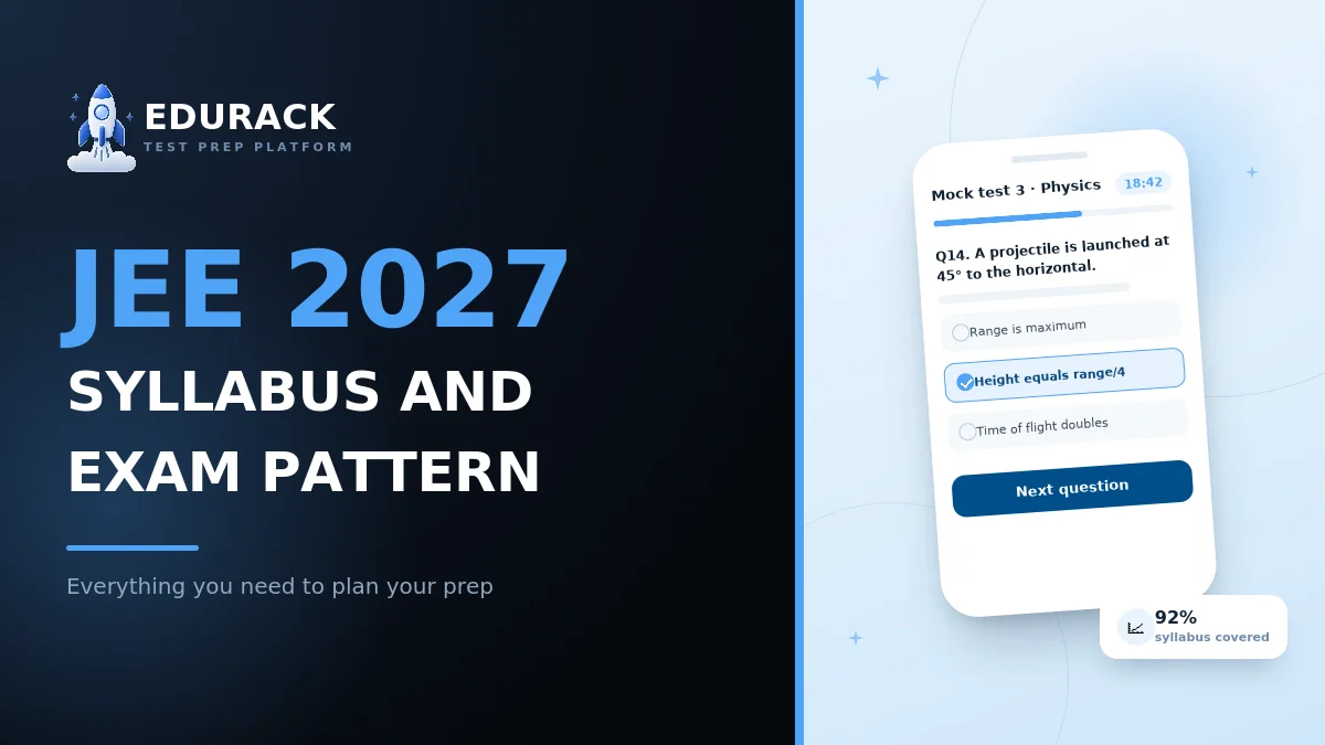 JEE Mains 2027 syllabus and pattern - Edurack