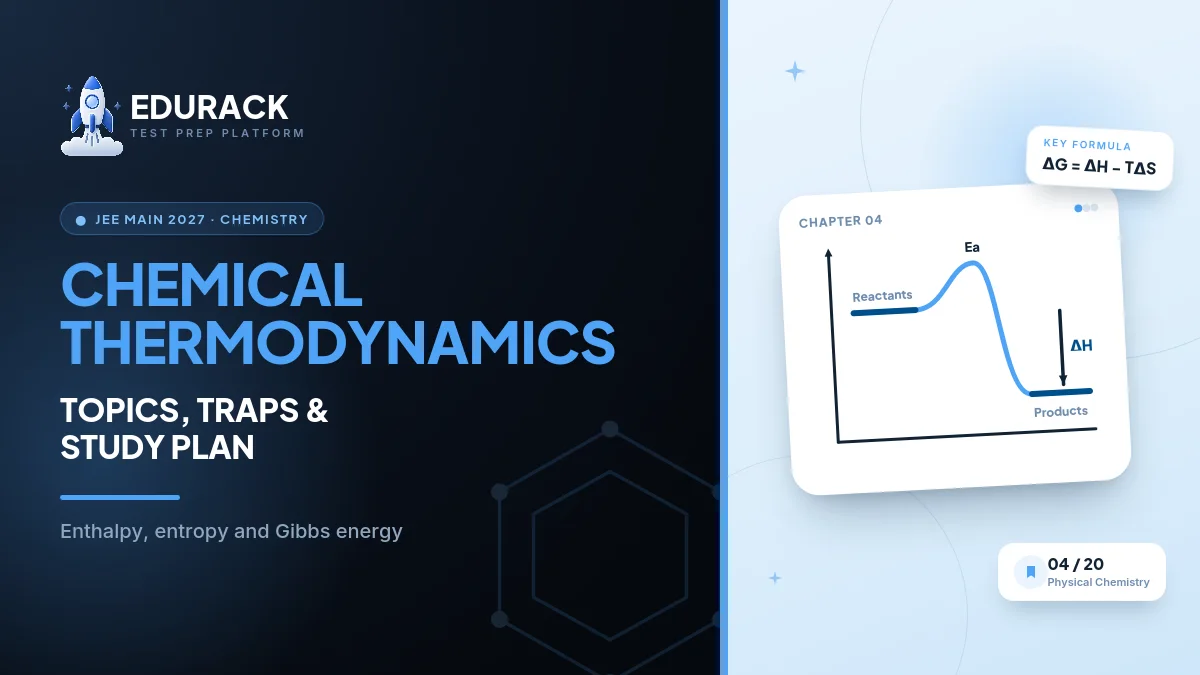 JEE Main Chemistry Thermodynamics 2027: Enthalpy, Entropy & Gibbs Energy