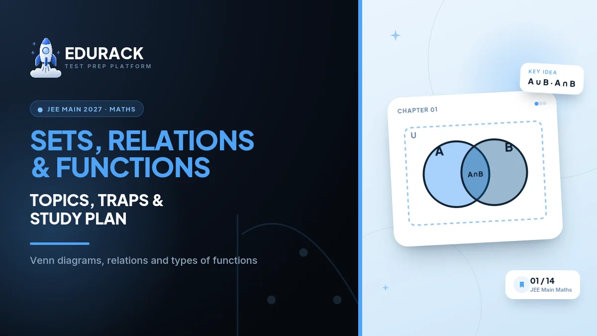 JEE Main Maths Sets, Relations & Functions 2027: Equivalence Relations, One-One & Onto Functions